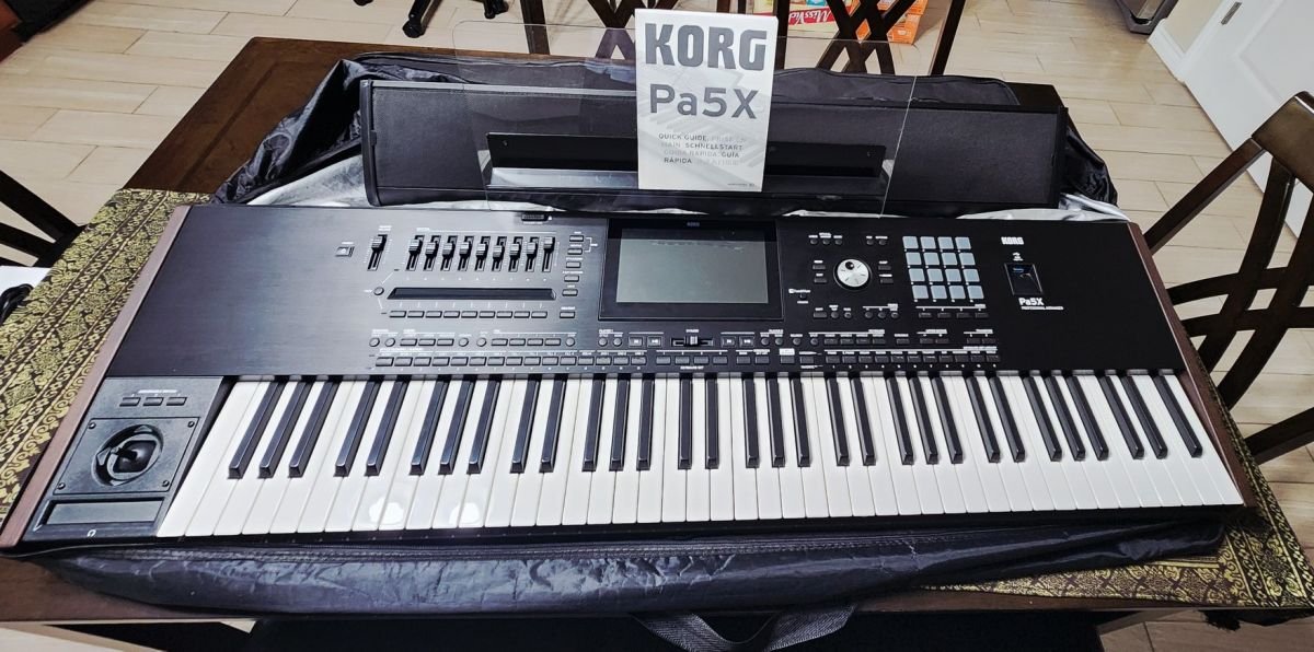 Korg Pa5X, Korg Pa4X, Korg Pa4X MG2 Edition, Korg NAUTILUS, Korg Pa1000 MG Edition, Yamaha Genos2 76-key, Yamaha MODX8+
